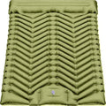MalloMe Sleeping Pad for Camping, Camping Mattress - Bed for Outdoors Built-in Foot Pump Air Mattress for Backpacking Leak-Resistant Inflatable Travel Mat Compact Ultralight Single & Double