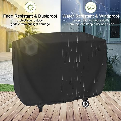 53 Inch Flat Top Grill Cover for Most 27in 3-Burner Flat Iron Gas Griddle