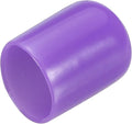 uxcell 20pcs Rubber End Caps 16mm(5/8") ID Vinyl PVC Round Tube Bolt Cap Cover Screw Thread Protectors,Purple