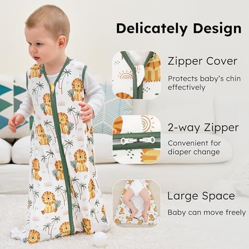 Baby Sleep Sack 18-24 Months 0.5 Tog Soft Sleeping Bag 100% Cotton