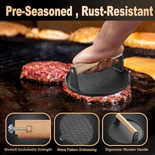 238pcs Premium Griddle Accessories Kit, Griddle Tools for Flat Top Grill with Enlarged Spatulas, Burger Press, Basting Cover, Flat Top Grill Accessories for Outdoor BBQ Teppanyaki