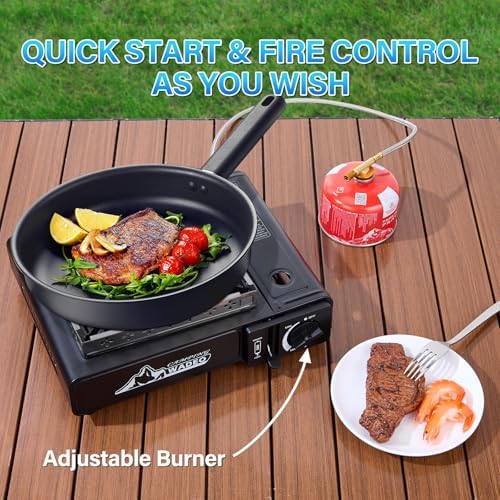 3 in 1 Propane Butane Isobutane Camping Stove, Three Fuel Portable Stove