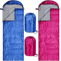 Tudomro 2 Pcs Camping Sleeping Bag for Adults Lightweight Packable Waterproof Camping Gear Equipment to Keep Warm for Outdoor Backpacking Hiking Travel