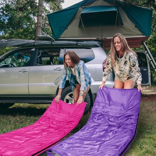 Tudomro 2 Pcs Camping Sleeping Bag for Adults Lightweight Packable Waterproof Camping Gear Equipment to Keep Warm for Outdoor Backpacking Hiking Travel