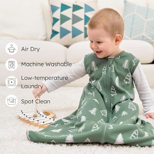 Baby Sleep Sack 12-18 Months 0.5 Tog Soft Sleeping Bag 100% Cotton