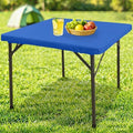 homing Square Table Cloth Cover 34" x 34" Blue Elastic Fitted Tablecloth