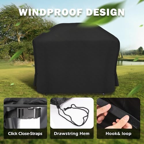 Grill Cover for Traeger Woodridge Elite Pellet Grill TFC97XLH, Outdoor Griddle Cover for Traeger Elite/Pro Pellet Smoker Grill, Waterproof BBQ Grill Cover for All Weather