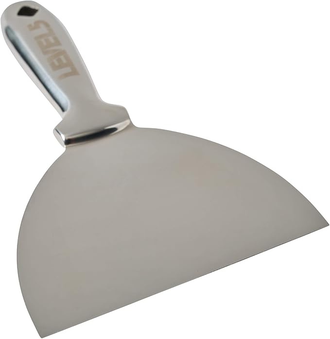 8" All Stainless Steel Joint Knife - LEVEL5 | Professional Grade Putty Blade, Premium Polished All-Metal, Precision Ground Edge, Ergonomic, Corrosion Resistant | 5-408