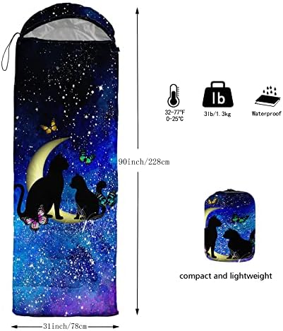 Axolotl Unicorn Sleeping Bag for Kids Boys Girls–Lightweight Warm Cold Weather Sleeping Bags,Waterproof Portable Sleeping Bag with Compression Sack for Camping Backpacking Outdoor Indoor