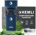 16 oz Pour Over Camp Coffee Maker Set– Vacuum Insulated Mug with Leakproof Lid, Stainless Steel Micro Filter, Portable Coffee Maker for Camping, Travel & Outdoor Adventures