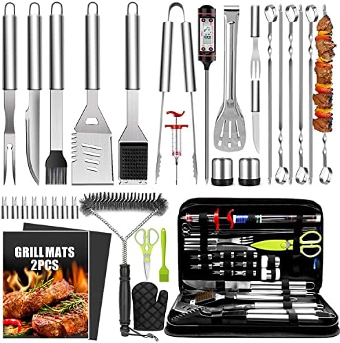 TAIMASI 34Pcs Heavy Duty Grill Accessories Grilling Gifts for Men