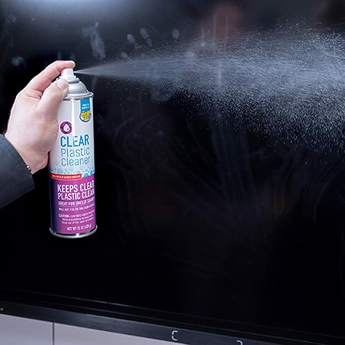 Invisible Glass 91014-4PK Clear Plastic Cleaner - Cleans and Protects Plastic on Electronics, Appliances, Eyewear, Cars, Trucks, RVs, Boats & More - Helps Prevent Fog and Static - 19 oz (Pack of 4)
