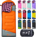 PTEROMY Sleeping Bags for Adults, Lightweight and Machine Washable, Water Resistant Backpacking Camping Sleeping Bag for Warm Cold Weather, Camping Essentials for Hiking Travel