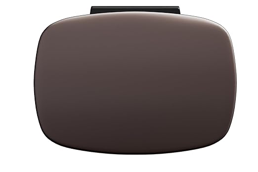 Garvee 13 Gal (50L) and 2.6 Gal (10L) Metal Trash Can Combo Set, Rustproof Garbage Can with Lid, Step-on Trash Bin with Inner Bucket, Rear Handle, Brown