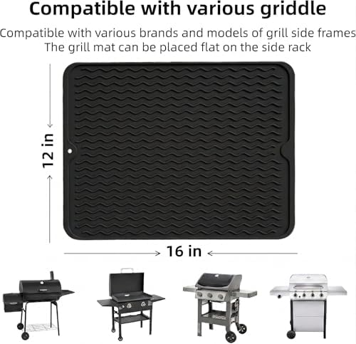 Silicone Grill Tool Mat for Blackstone Griddle Side Shelf Spatula Mat