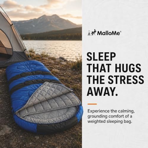 MalloMe Sleeping Bags for Adults Cold Weather & Warm - Backpacking Camping Sleeping Bag for Kids 10-12, Girls, Boys - Lightweight Compact Camping Essentials Gear Accessories Hiking Sleep Must Haves