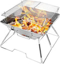 Odoland Portable Folding Charcoal Grills for Outdoor Picnic Backpacking BBQ