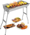 Outvita Portable Charcoal Grill, 28x13x27" Foldable Barbecue Grill