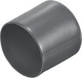 uxcell 20pcs Rubber End Caps 48mm ID Vinyl Round Tube Bolt Cap Cover Thread Protectors Dark Grey