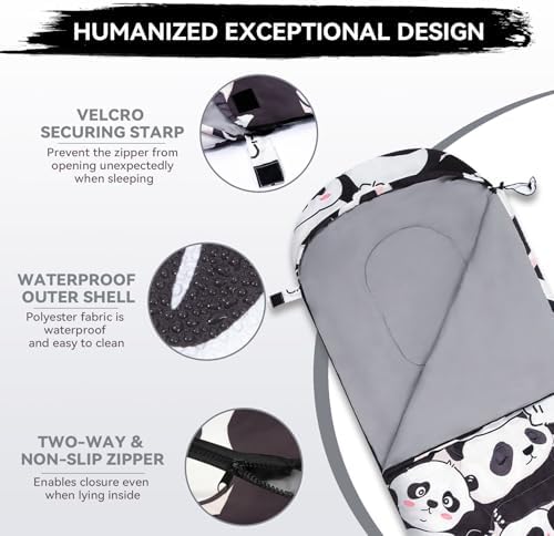 Kids Sleeping Bag for Camping, Lightweight 3 Season Cold Weather Warm Bag