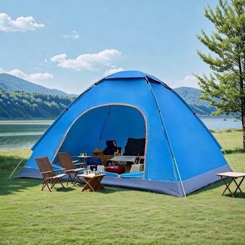 2 Person Pop Up Camping Tent Instant Setup Shelter with Top Cover