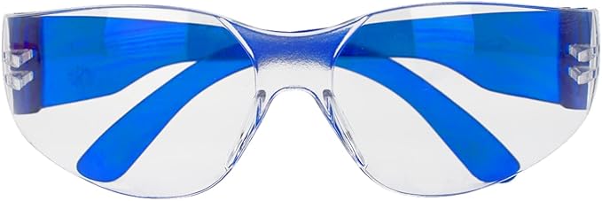 BISON LIFE Safety Glasses - Scratch Resistant Wrap Around Eyewear, Polycarbonate ANSI Z87.1 Impact Resistant Lens