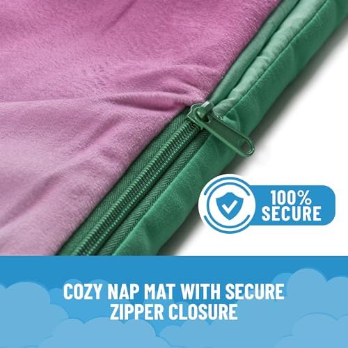 Jay Franco Kids Slumber Bag and Pillow - 54 x 27 Inch Comfy Indoor Sleeping Bag for School and Sleepovers, 2 Piece Set, Multi - The Little Mermaid