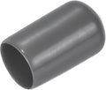 uxcell 20pcs Rubber End Caps 12mm(1/2") ID Vinyl PVC Round Tube Bolt Cap Cover Screw Thread Protectors Dark Grey