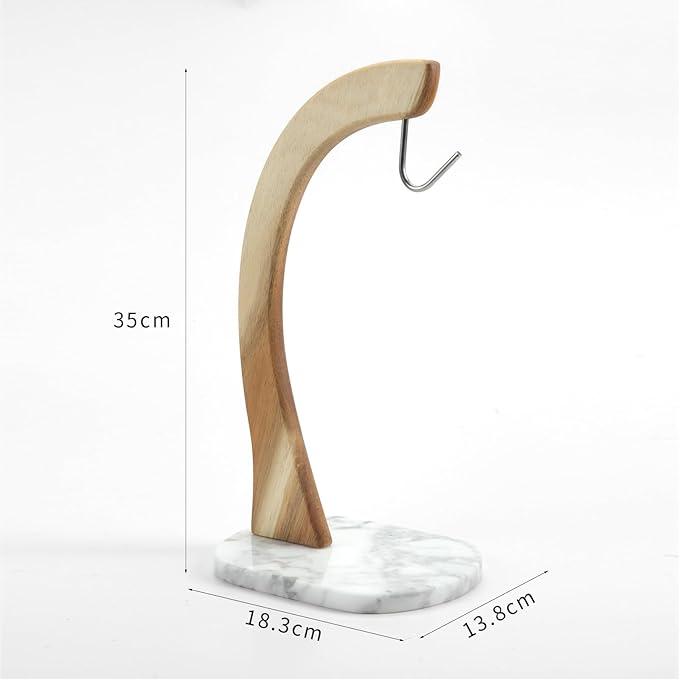 Everous Banana Hanger - Modern Banana Holder Tree Stand with Non-Slip Marble Base