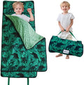 Lasoftan Toddler Nap Mat with Pillow and Blanket, Extra Large Rolled Napping Mats,Slumber Bags for Boys Girls,Kids Sleeping Bag for Daycare, Preschool Travel Camping