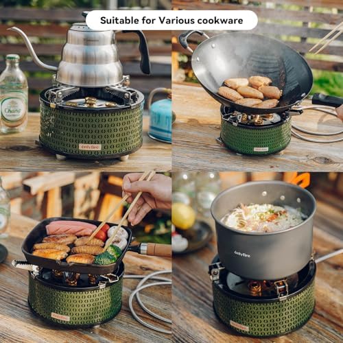 Portable Camping Gas Stove with Storage
