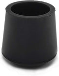 Flyshop Furniture Table Covers Non-Slip Durable Rubber Leg Tips Chair Leg Caps Floor Protector Round Black 4PCS Size 25mm, 1"