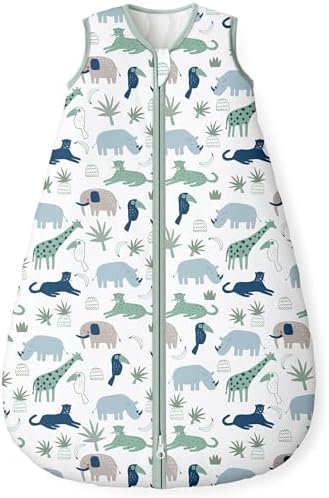 Yoofoss Baby Sleep Sack 12-18 Month 1.5TOG 100% Organic Cotton 2-Way Zipper