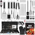 Cifaisi 38Pcs BBQ Tools Grilling Accessories Set with Aluminum Case