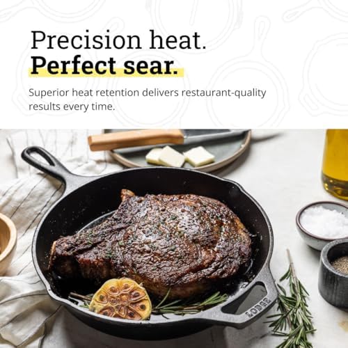 Lodge Pre-Seasoned Cast Iron Skillet Set, 8, 10.25 and 12 Inches
