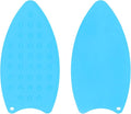 HARFINGTON 2pcs Silicone Iron Rest Pad, Multipurpose Iron Hot Resistant Mat Iron Rest Plate for Ironing Board Hot Heat Resistant Steam Compact Mat, Blue