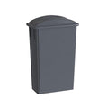 23 Gallon Gray Slim Jim Trash Can with Flat Lid with Handle