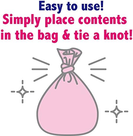 BOS Amazing Odor Sealing Baby Diaper Disposal Bags - Durable and Unscented [Size: M, Color: Pink] (90 count, Pack of 1) (90 Bags)