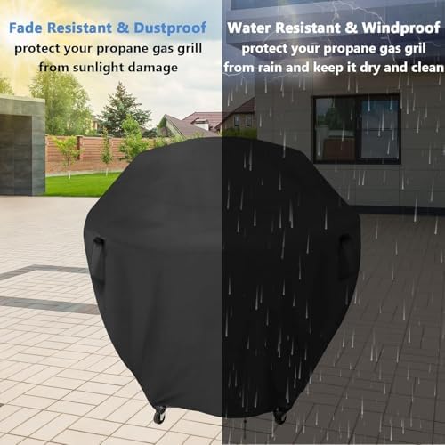 Mini Tabletop Gas Grill Cover for Weber Jumbo Joe Charcoal Grill 18‑Inch