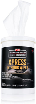 P&S - XPRESS Interior Wipes - Versatile All-in-One Cleaning Wipes for Leather, Vinyl, Plastic, and More - Safe for Vehicle Interiors and Exterior Surfaces (150 Count)