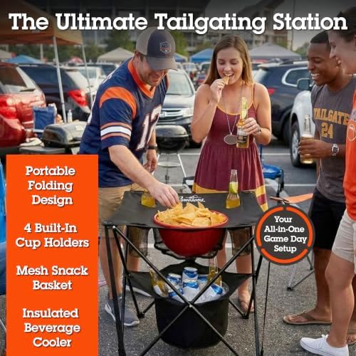 Camerons All-in-One Tailgating Table, Portable Folding Camping Table