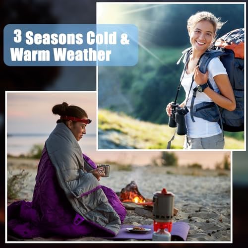 Macarrie 10 Pcs Bulk Sleeping Bags for Adults 0 Degree Waterproof Emergency Sleeping Bags with Compression Sack for Camping Hiking Backpacking Outdoor Activities