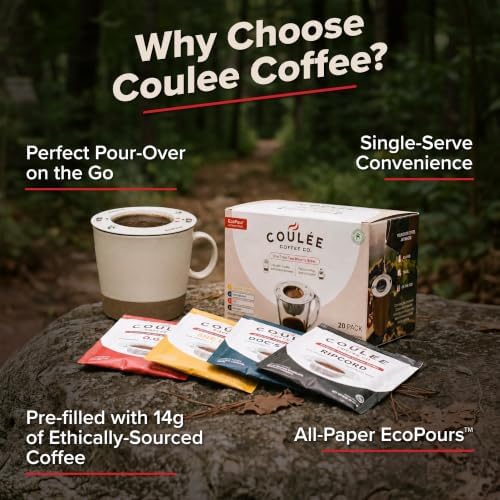 Coulée EcoPour O.G. Colombian Coffee, Medium Roast, Single Serve, 20 Pack