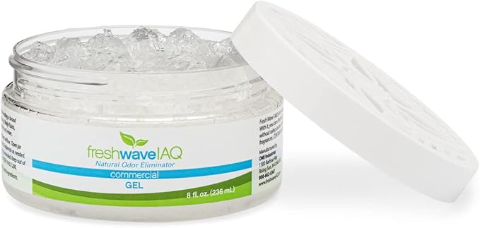Fresh Wave IAQ Commercial Odor Eliminating Gel, 8 Fl. Oz. | Pack of 3 | Odor Absorbers for Home | Safer Odor Relief | Natural Plant-Based Odor Eliminator | Replace Every 15-60 Days