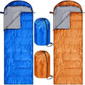 Tudomro 2 Pcs Camping Sleeping Bag for Adults Lightweight Packable Waterproof Camping Gear Equipment to Keep Warm for Outdoor Backpacking Hiking Travel
