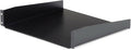 StarTech.com 2U Server Rack Shelf - Universal Rack Mount Cantilever Shelf for 19" Network Equipment Rack & Cabinet - Heavy Duty Steel – Weight Capacity 44lb/20kg - 16" Deep Tray, Black (CABSHELF)