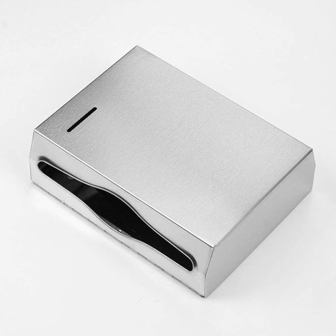 Wall Mounte Paper Towel Dispensers, 10.4" L x 3.3" D x 8.3" H, Stainless Steel C-Fold Multifold Hand Paper Tissue Holder with Lock