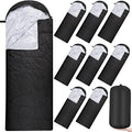 Macarrie 10 Pcs Bulk Sleeping Bags for Adults 0 Degree Waterproof Emergency Sleeping Bags with Compression Sack for Camping Hiking Backpacking Outdoor Activities