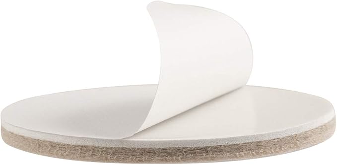 SOFTTOUCH 4723995N Heavy Duty 3 Inch Felt Furniture Pads to Protect Hardwood Floors from Scratches, Linen, 16 Count