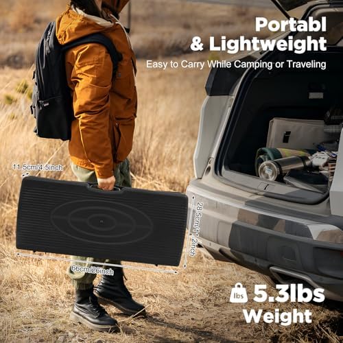 Portable Camping Stove, 2 Burners Butane Camping Stove with Carrying Case, Adjustable Fire Power Auto Ignition Camping Burner LPG for RV, Apartments, Outdoor & Indoor Use